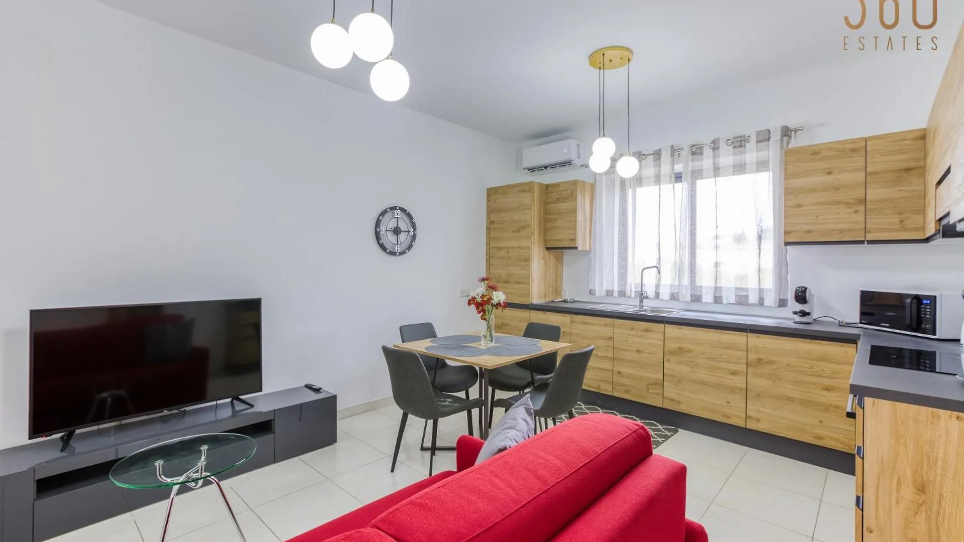 Modern Apartment With Sofabed & Balcony In Gzira By 360 Estates 0*,